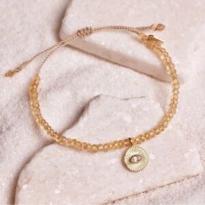 Pura Vida Protective Eye Citrine Bracelet